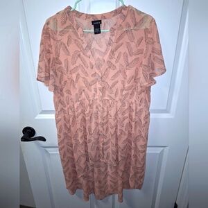 A Torrid sheer dress in a size 0. Airy, beachy, boho, bohemian, gypsy top